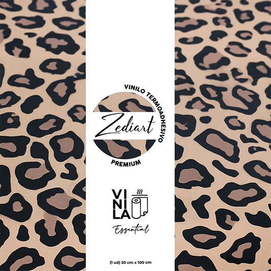 Vinilo textil estampado leopardo