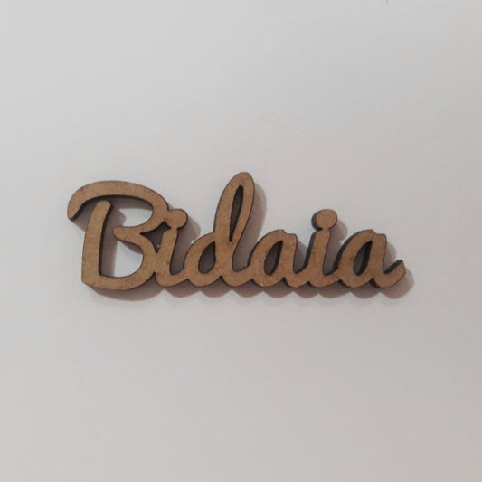 Maderita palabra Bidaia