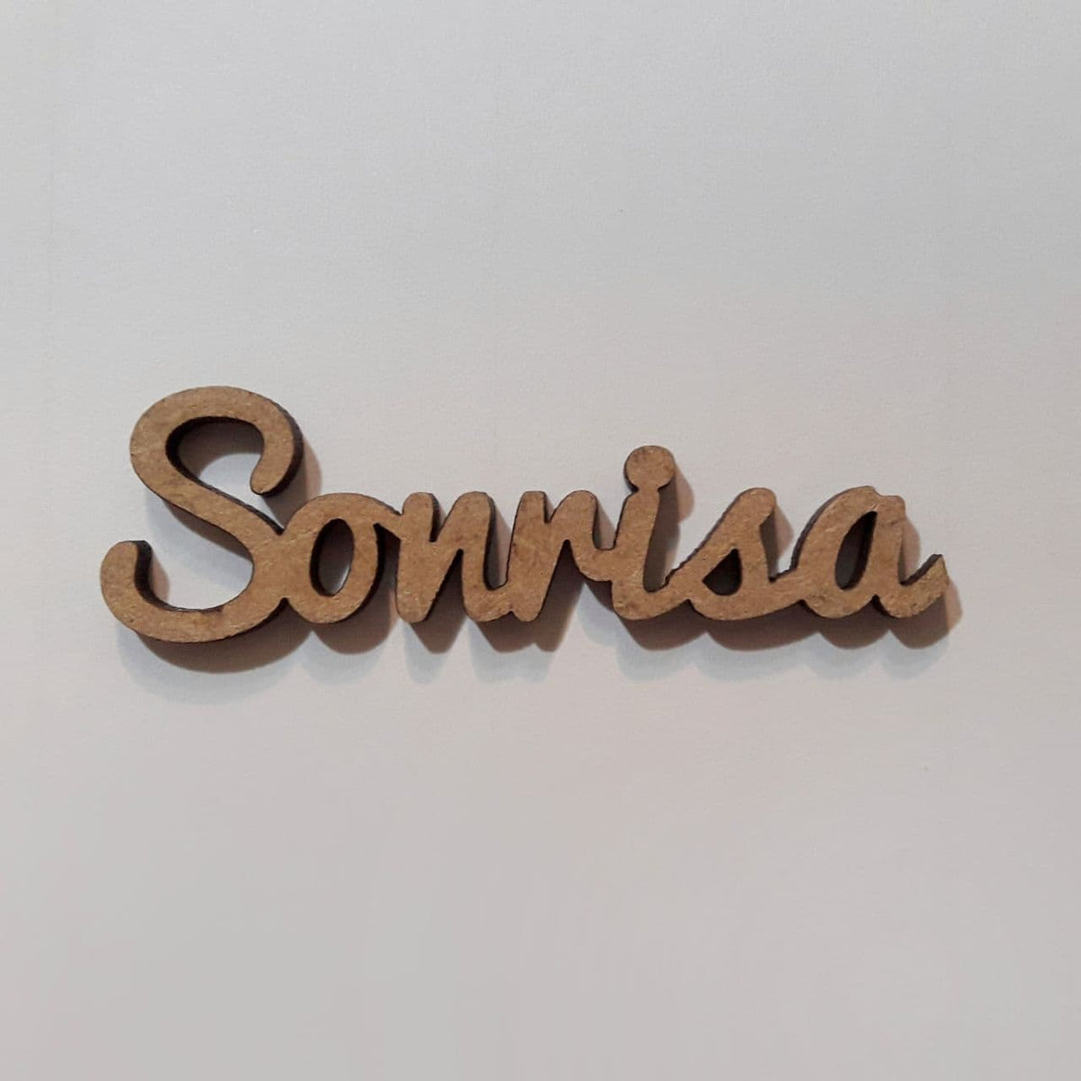 Maderita palabra Sonrisa