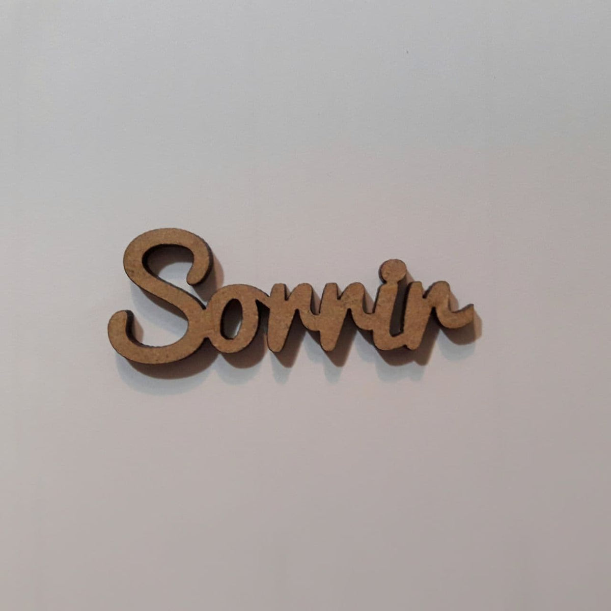 Maderita palabra Sorrir