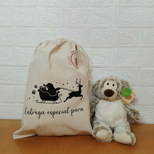 Saquito regalos Papá Noel