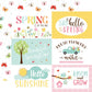 Kit Welcome spring papeles scrap + pegatinas