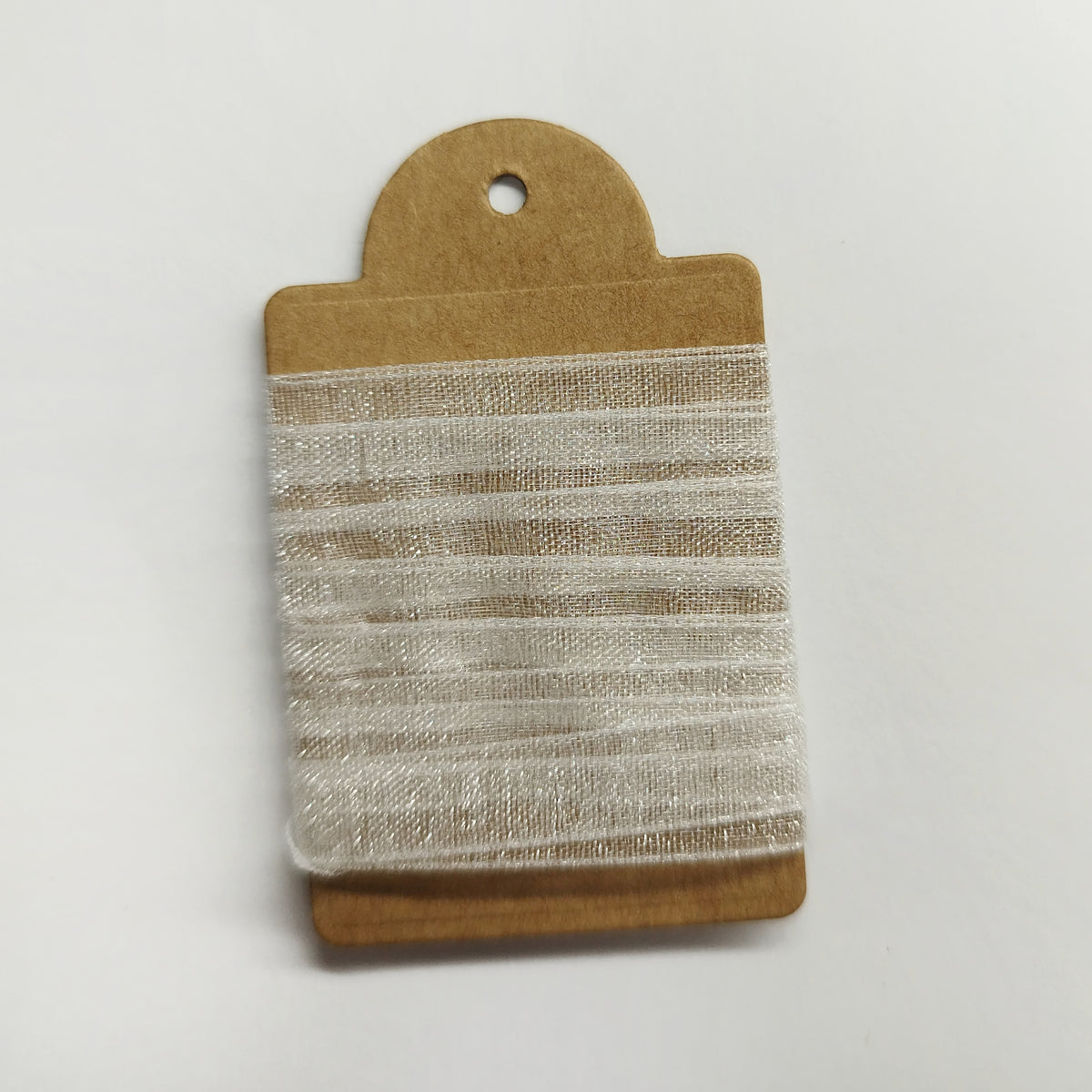 Cinta de organza blanca 1m
