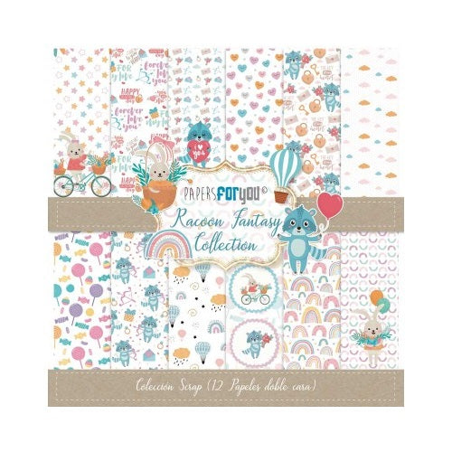 Racoon fantasy papel scrap Papers for you