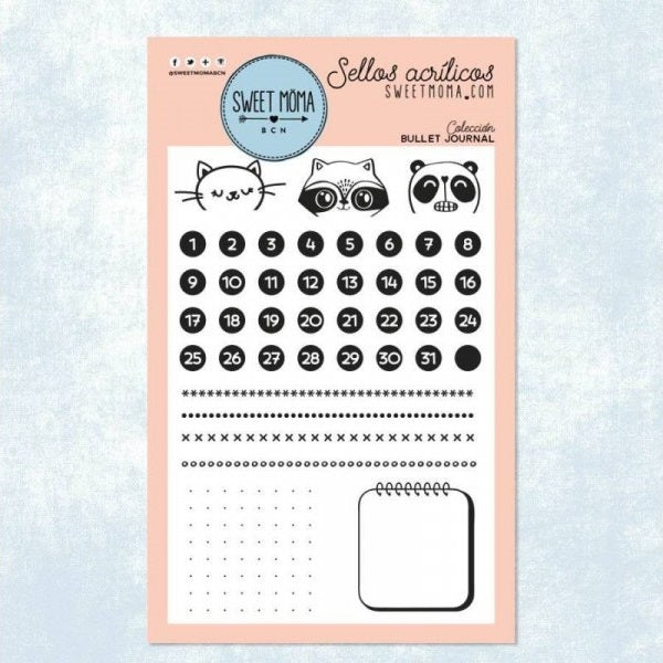 Sellos bullet journal Sweet Moma