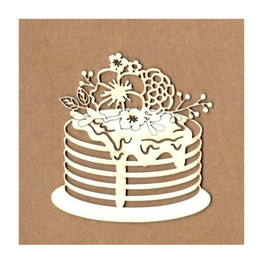 Tarta flores maderita