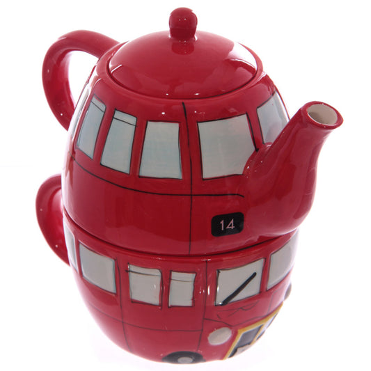 Tetera con taza Autobús de Londres
