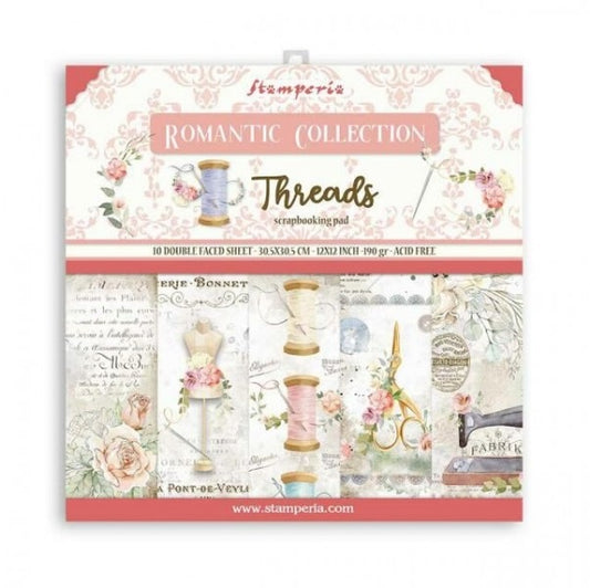 Threads papel scrap 30x30 Stamperia