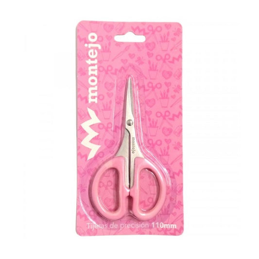 Tijera de precisión rosa