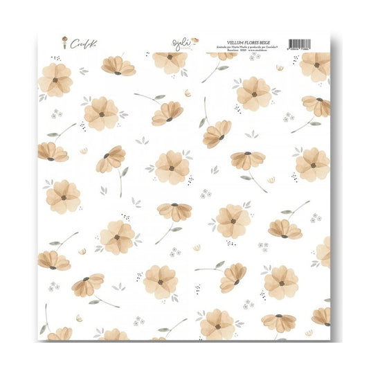 Vellum flores Ojala siempre de Cocoloko